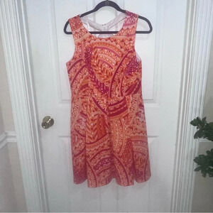 Sandra Darren midi semi backless dress